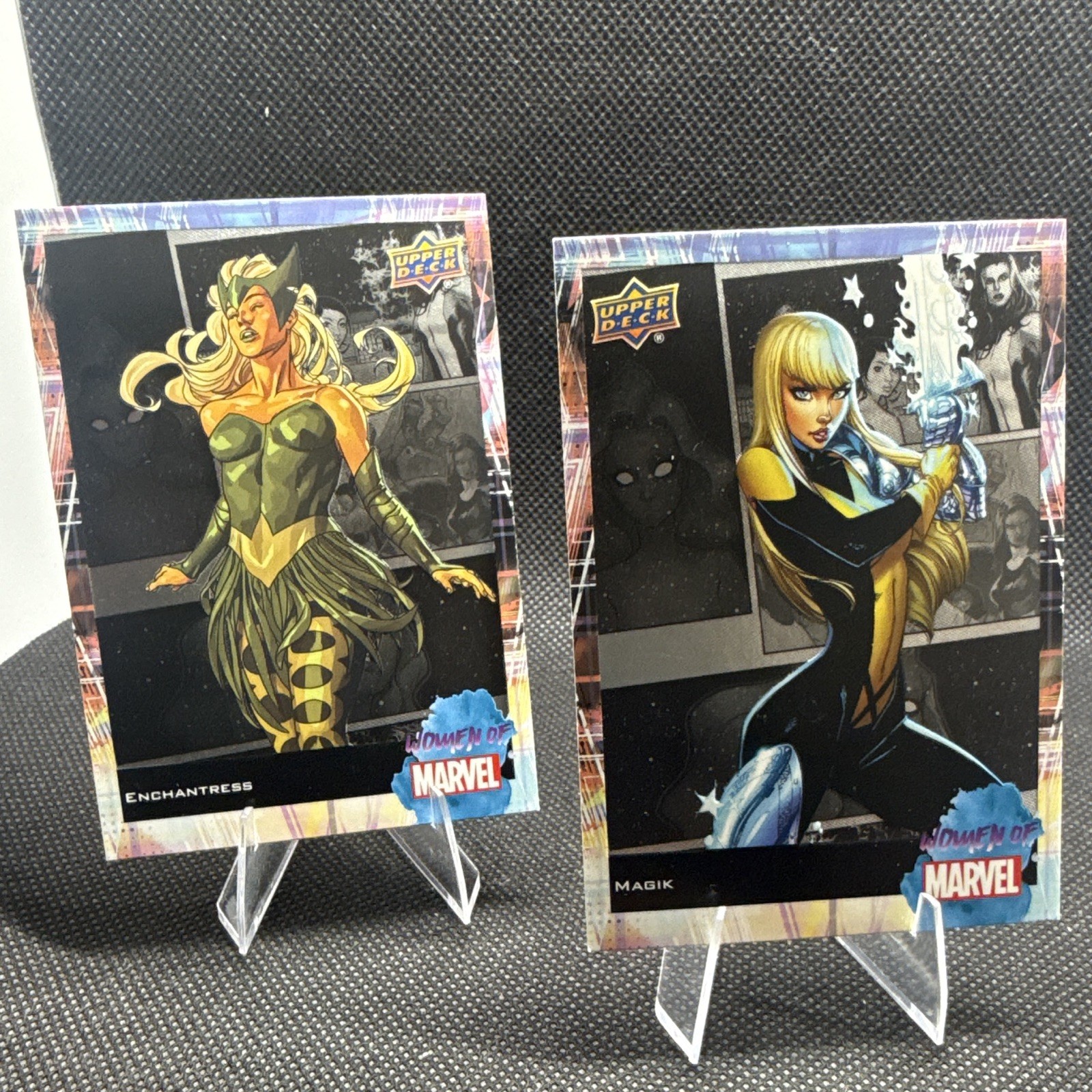 Upper Deck Women of Marvel Non-Sport Trading Card 9 card lot Upper Deck Women of Marvel Non-Sport Trading Card 9 card lot