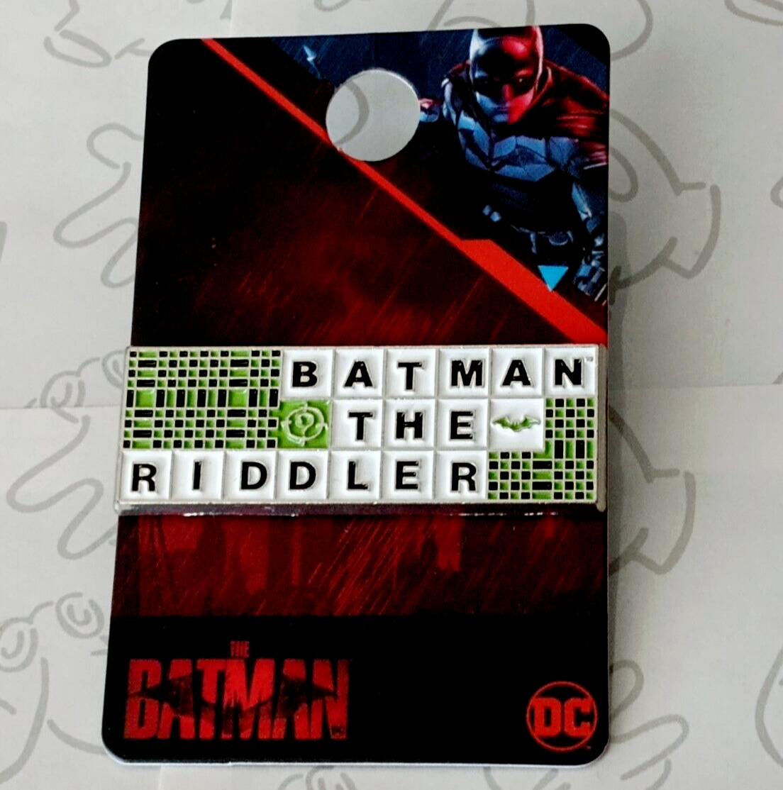 Batman the Riddler Crossword DC Comics Enamel Pin
