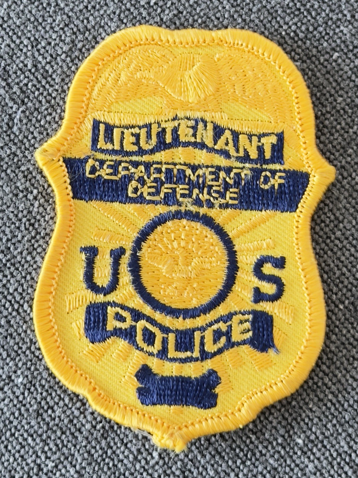 US Dept. of Offense Federal Police Officer Patch 3”