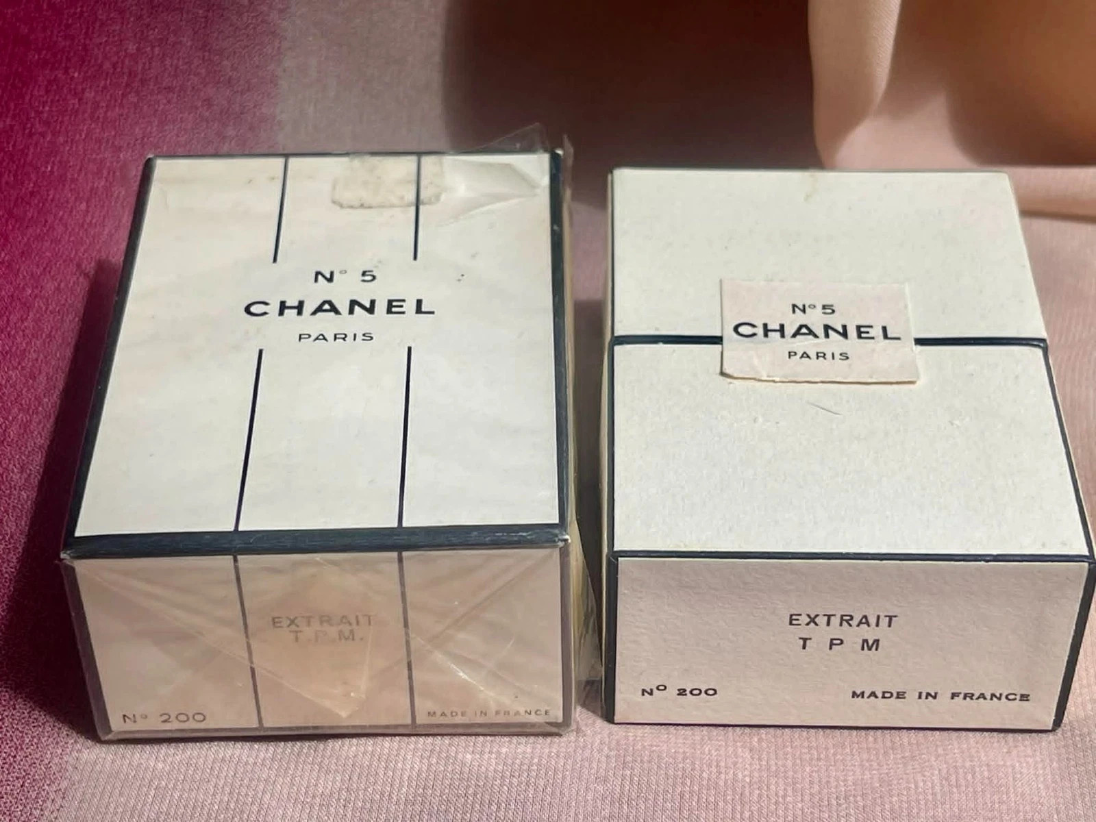 Vtg Chanel No.5 Paris Pure Perfum Extrait T.P.M. Black Cord Sealed Intact 1/2oz