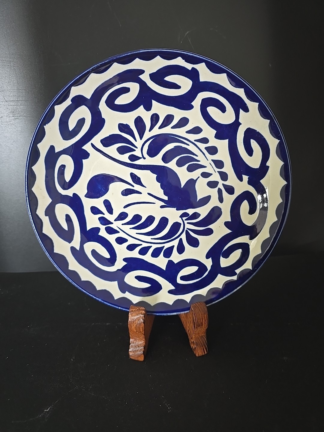 Vintage Anfora Hand Painted Plate 7" Made In Mexico