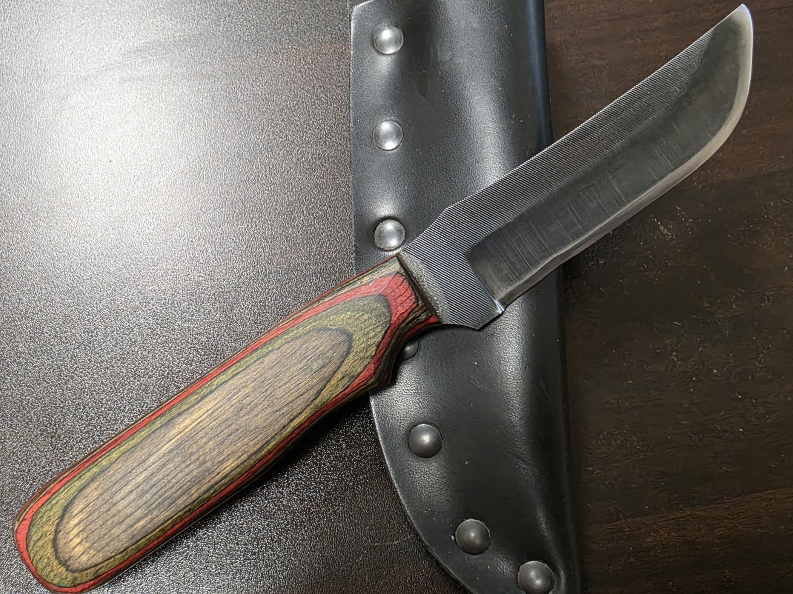 Vintage ANZA File Knife, Perfect Cond, Blued, 8.5" OA, 4" Blade, USA Vintage ANZA File Knife, Perfect Cond, Blued, 8.5" OA, 4" Blade, USA
