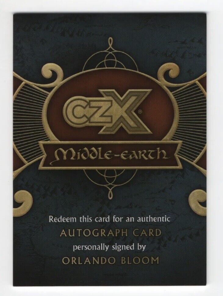 CZX Middle Earth Orlando Bloom Autograph Card