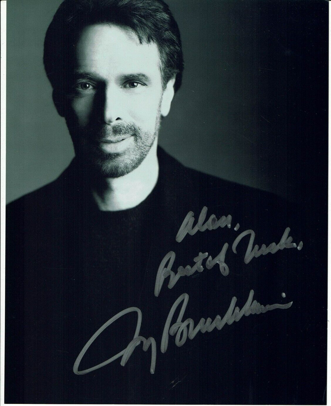 Jerry Bruckheimer Hand Signed Photograph 10 x 8