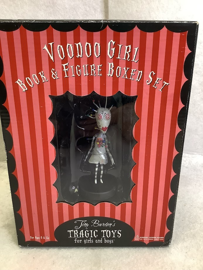 RARE Tim Burton's Tragic Toys For Girls & Boys Voodoo Girl Book Figure Boxed Set RARE Tim Burton's Tragic Toys For Girls & Boys Voodoo Girl Book Figure Boxed Set
