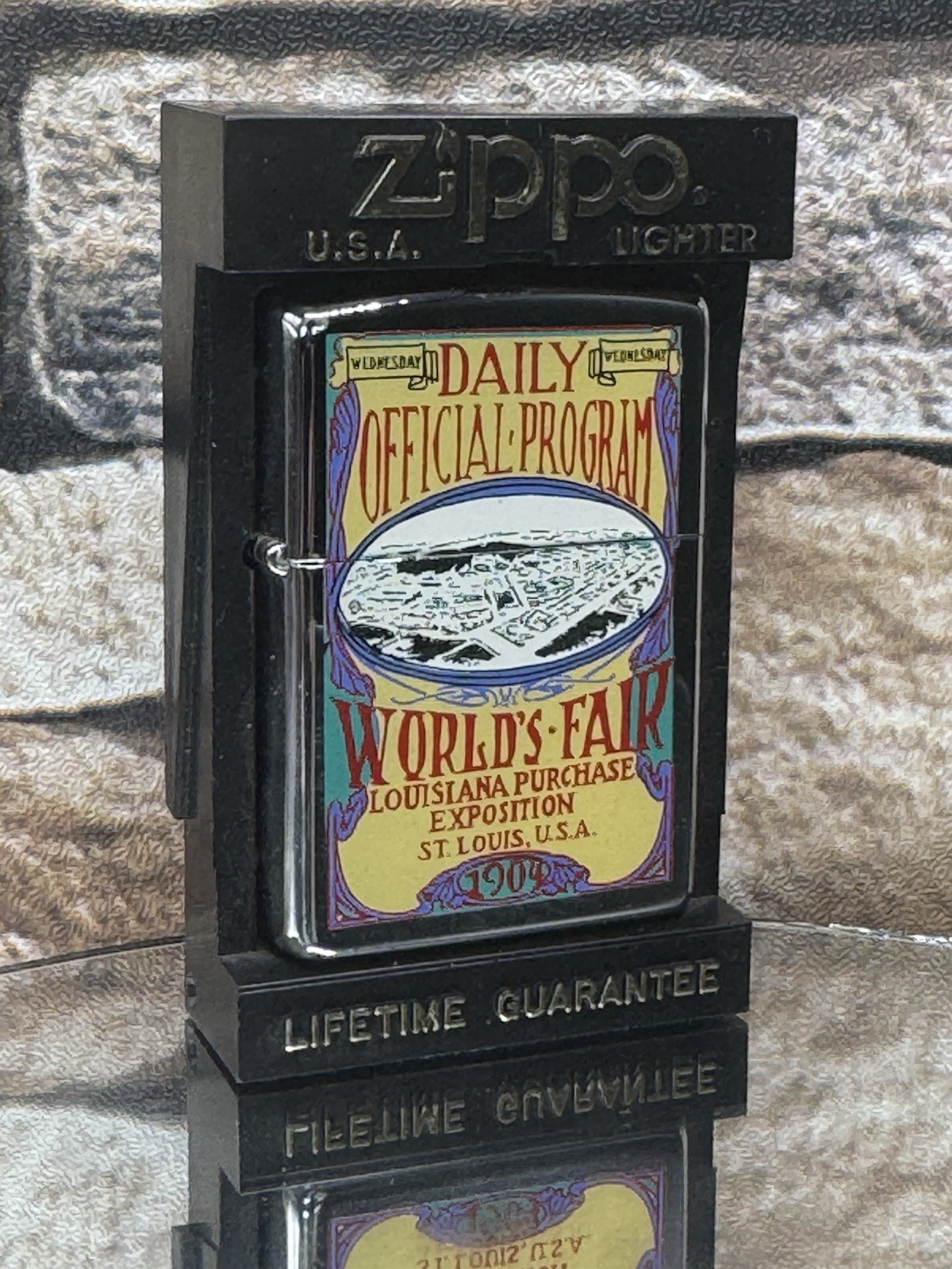 1995 Zippo Commemorative World’s Fair 1904 Louisiana Purchase Expedition NEW