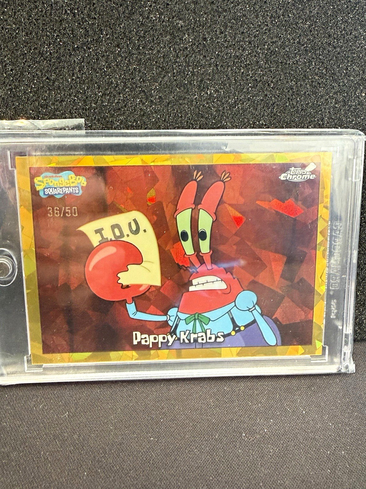 Topps 2025 Chrome SpongeBob Pappy Krabs #57 36/50 Topps 2025 Chrome SpongeBob Pappy Krabs #57 36/50