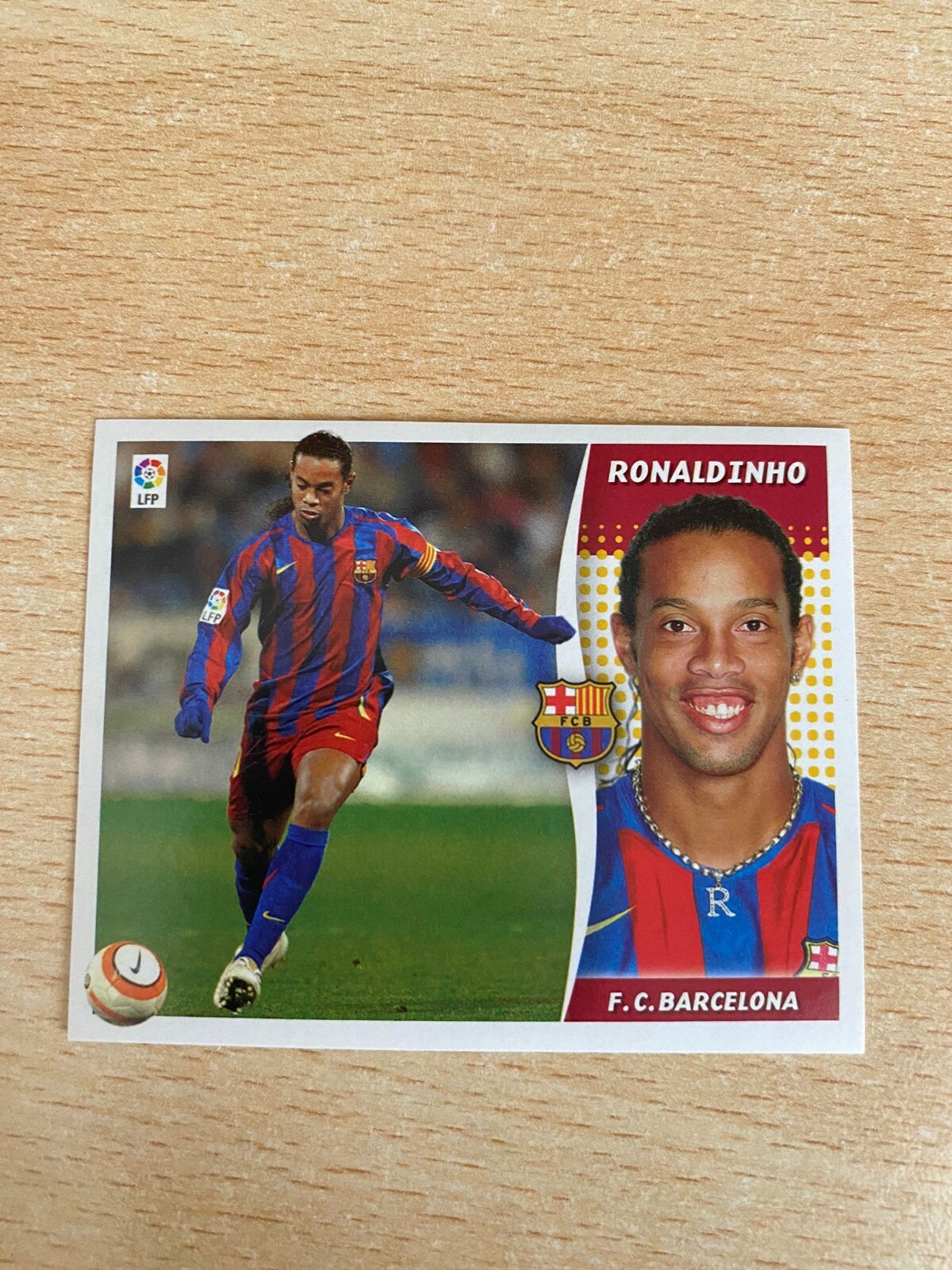 Panini Liga Este 2006-2007 Ronaldinho Sticker #80 Barcelona Mint