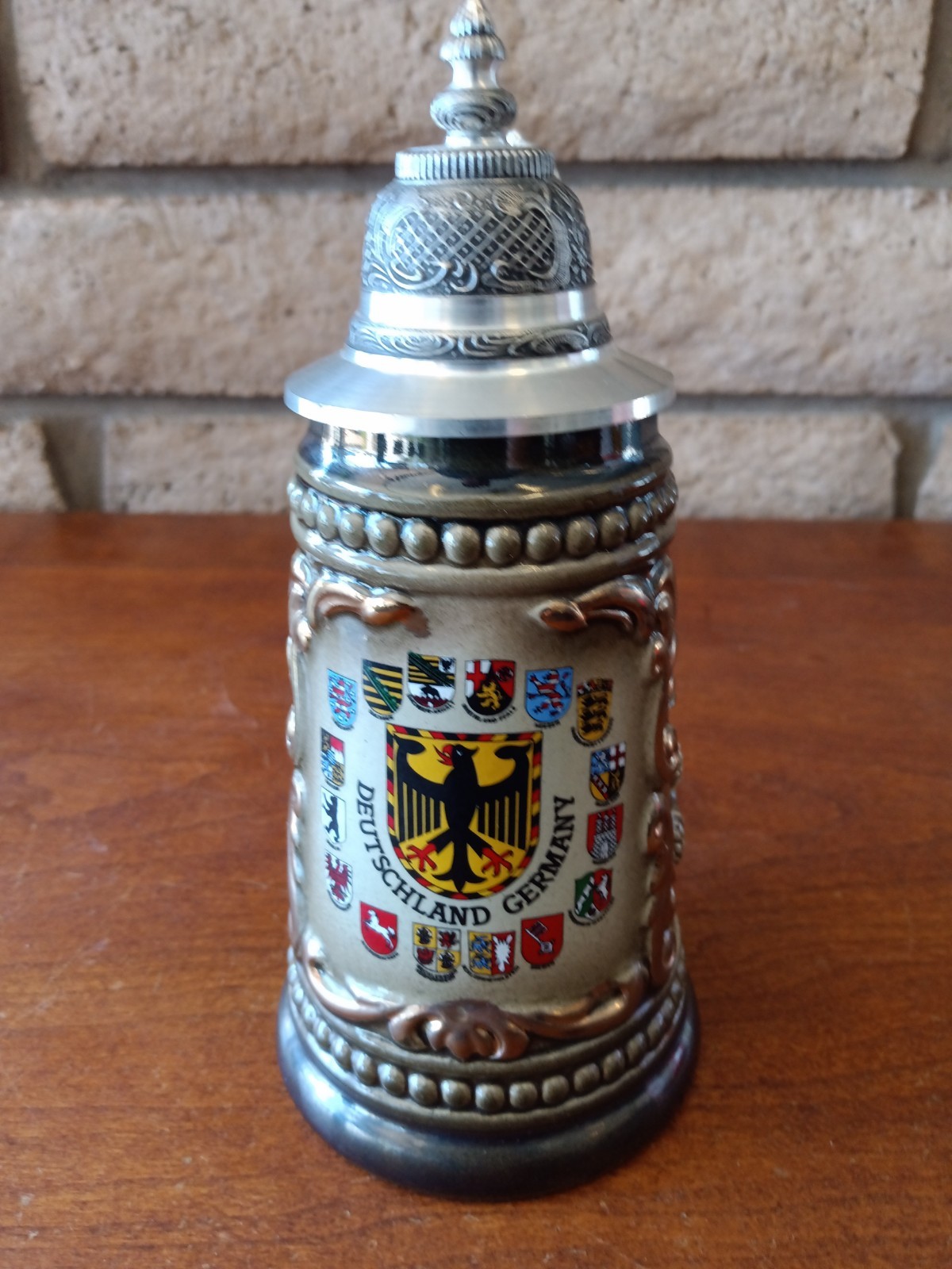 Vintage Coat Of Arms Deutschland Germany 7" Tall No Cracks Chips