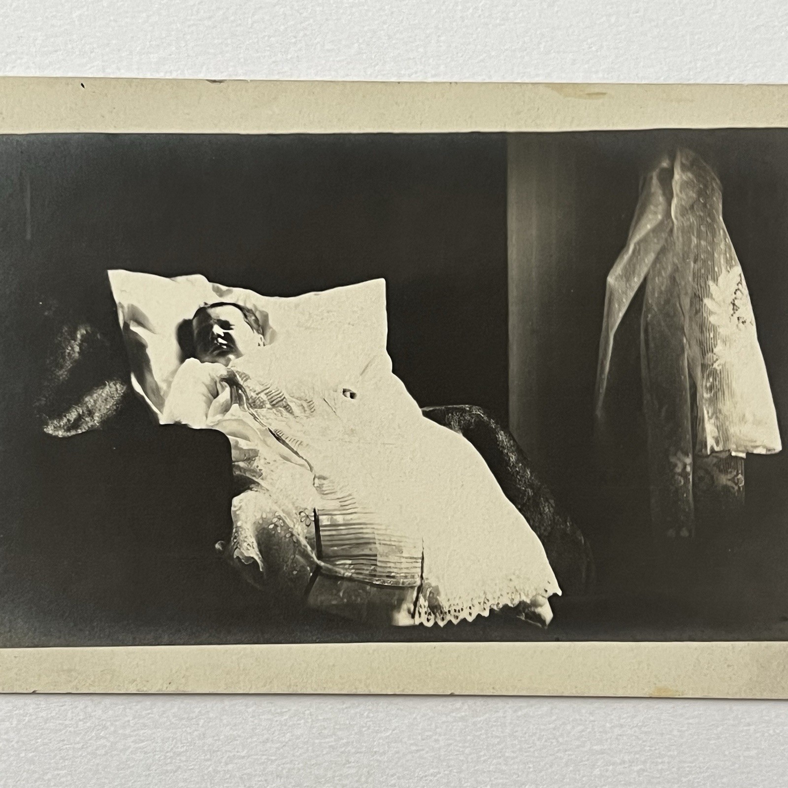 Antique RPPC Real Photograph Postcard Baby Post Mortem? Ghost Spirit Odd Spooky Antique RPPC Real Photograph Postcard Baby Post Mortem? Ghost Spirit Odd Spooky