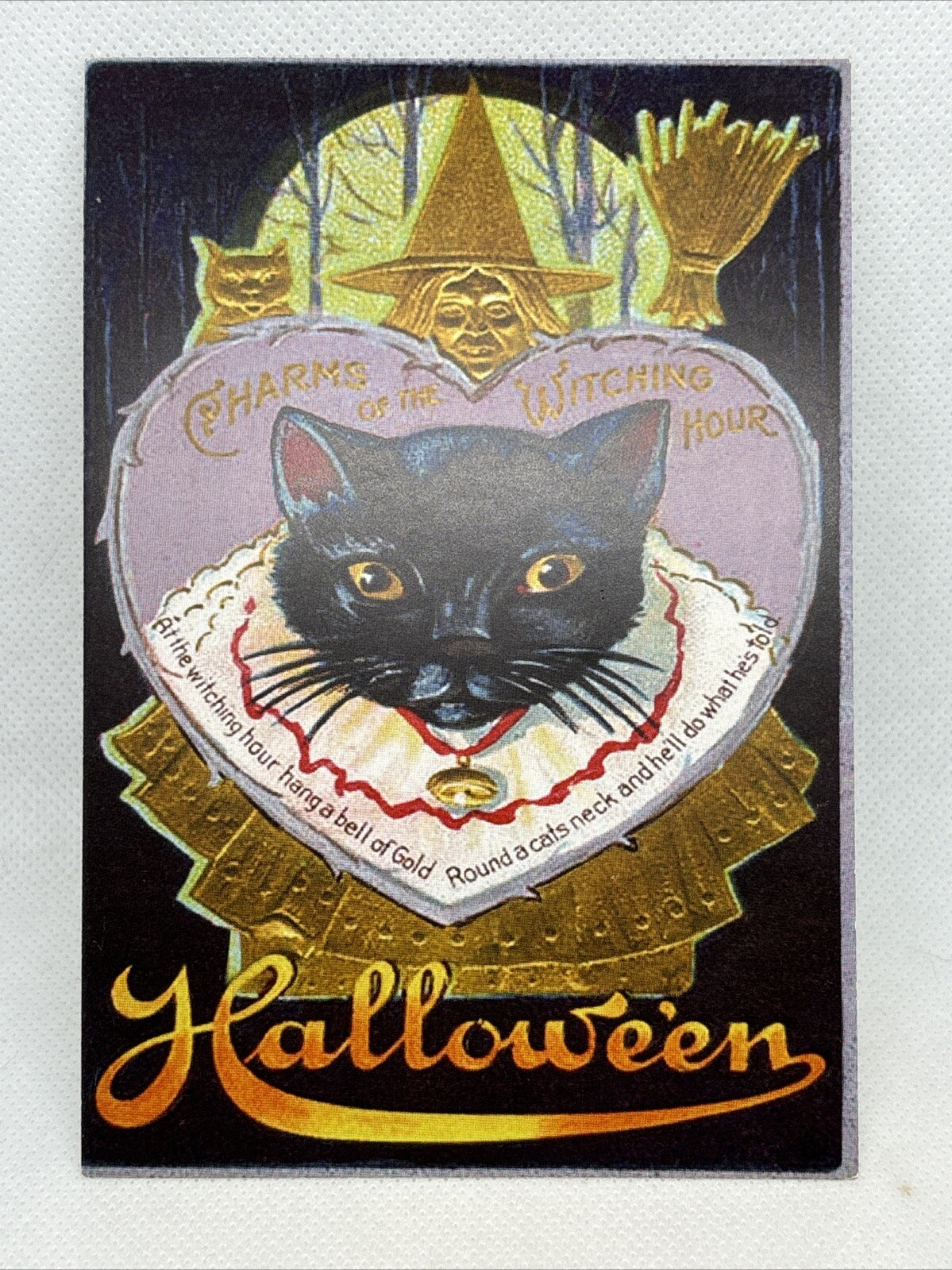 Vintage Style Unused Halloween Postcard Greeting Card 4x6 Vintage Style Unused Halloween Postcard Greeting Card 4x6