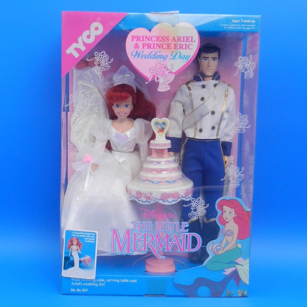 Vintage Little Mermaid WEDDING DAY Ariel Eric Doll 1817 Tyco Walt Disney SEALED Vintage Little Mermaid WEDDING DAY Ariel Eric Doll 1817 Tyco Walt Disney SEALED