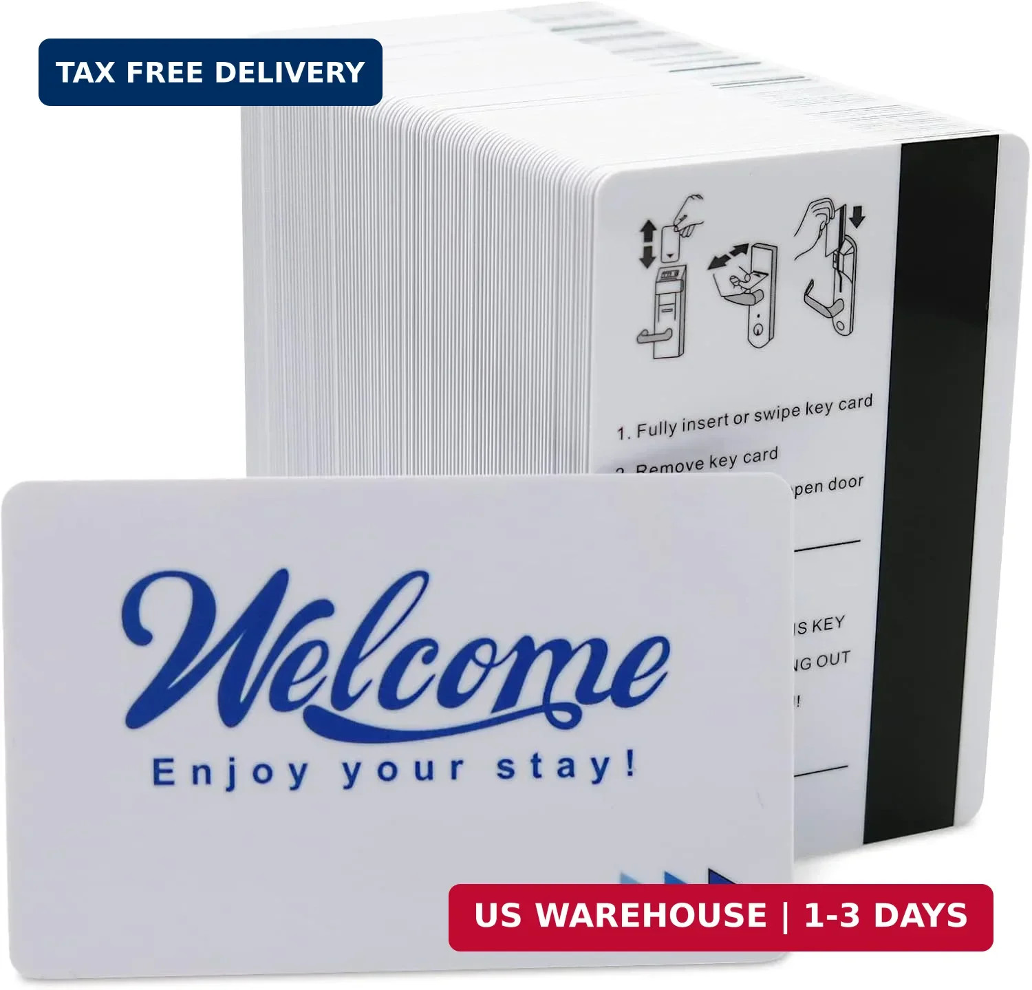 250 Pack Hotel & Motel Key Cards Welcome Enjoy Your Stay Card Magnetic Strip Doo 250 Pack Hotel & Motel Key Cards Welcome Enjoy Your Stay Card Magnetic Strip Doo