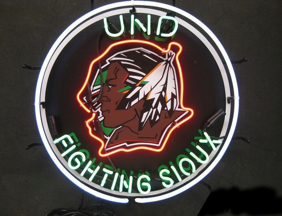 US STOCK 24"x24" North Dakota Fighting Sioux UND Neon Sign Lamp Light Vivid JY US STOCK 24"x24" North Dakota Fighting Sioux UND Neon Sign Lamp Light Vivid JY