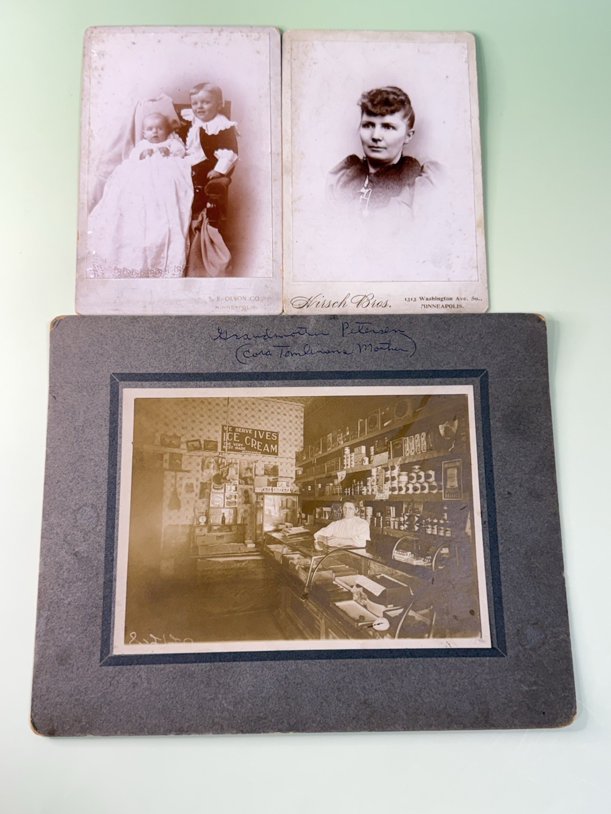 1907 Petersen Family Photos Denmark Minneapolis General Store Cabinet Cards 1907 Petersen Family Photos Denmark Minneapolis General Store Cabinet Cards