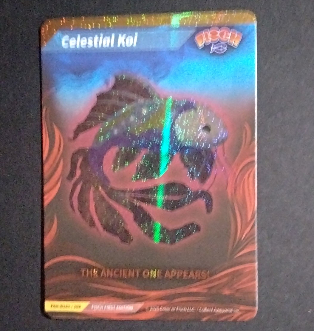 Fisch First Edition Celestial Koi FSH-R161/208 Non-Sport Card 2025 Holo Fisch First Edition Celestial Koi FSH-R161/208 Non-Sport Card 2025 Holo