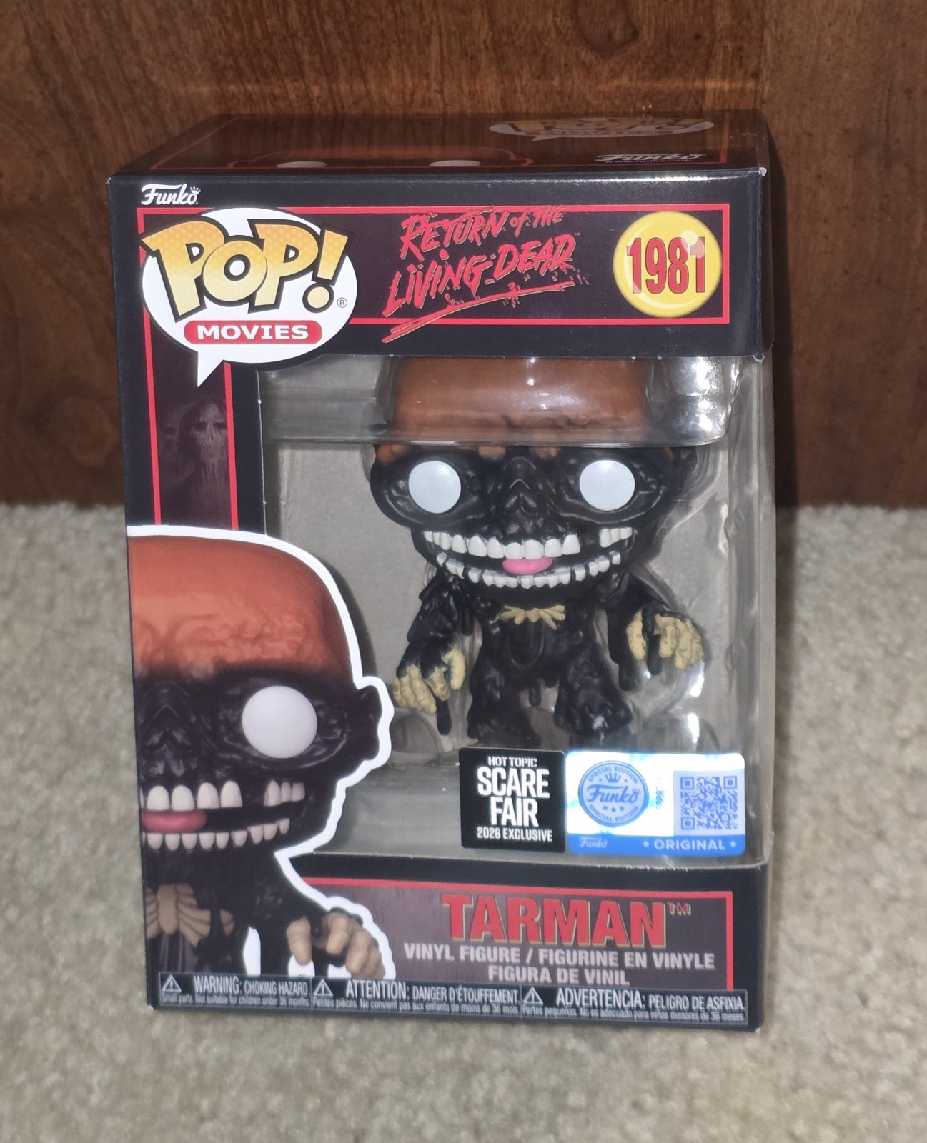 Funko Pop Living Dead Tarman #1981 Scare Fair Hot Topic 2026 w/Protector 