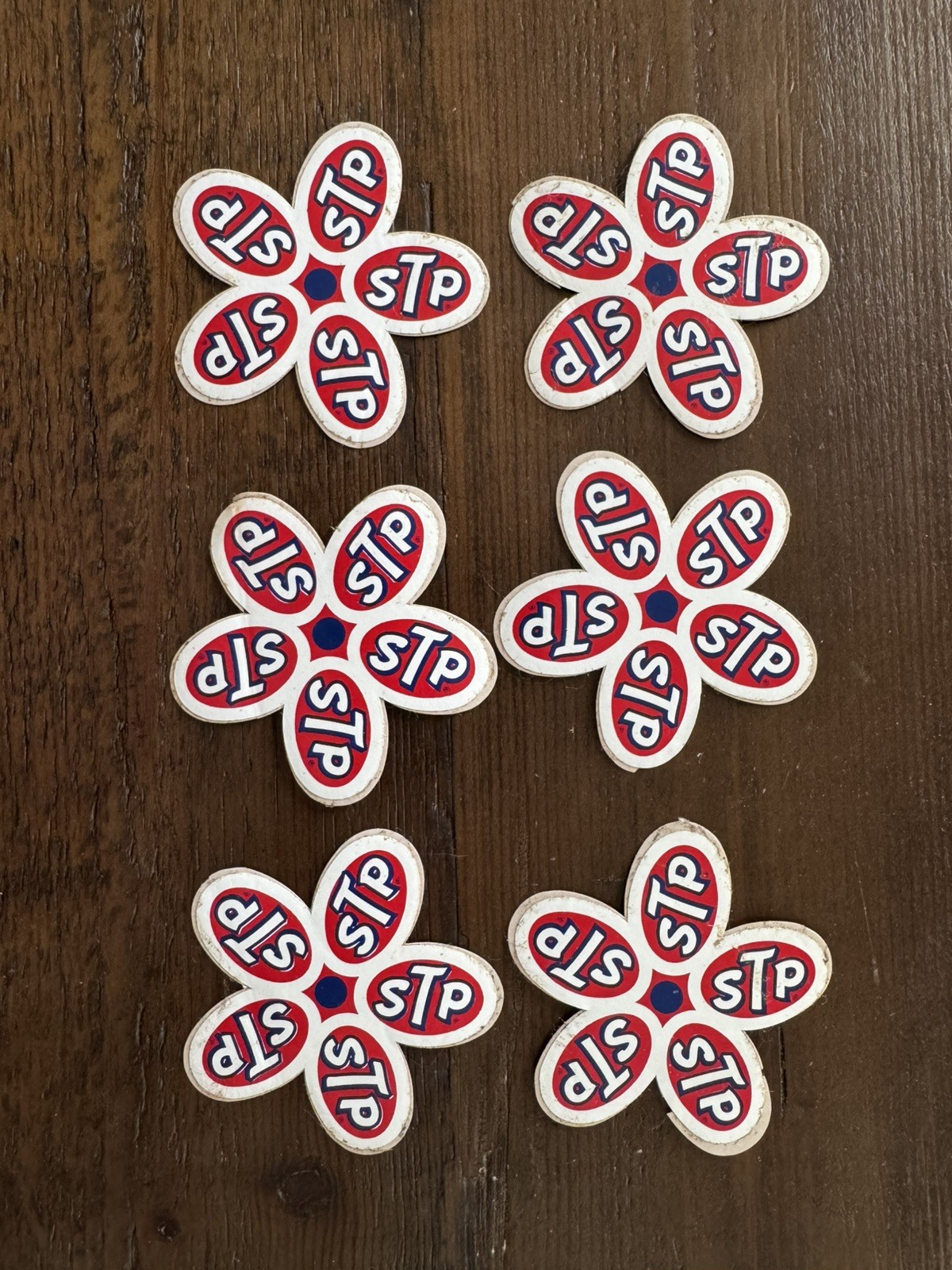 Vintage STP 1960-70s Mini Daisy Flower Sticker Lot Of Six Vintage STP 1960-70s Mini Daisy Flower Sticker Lot Of Six