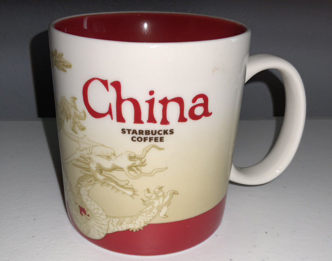 NEW Starbucks CHINA Global Icon Series Coffee Tea Mug 16 fl oz Ceramic 2014