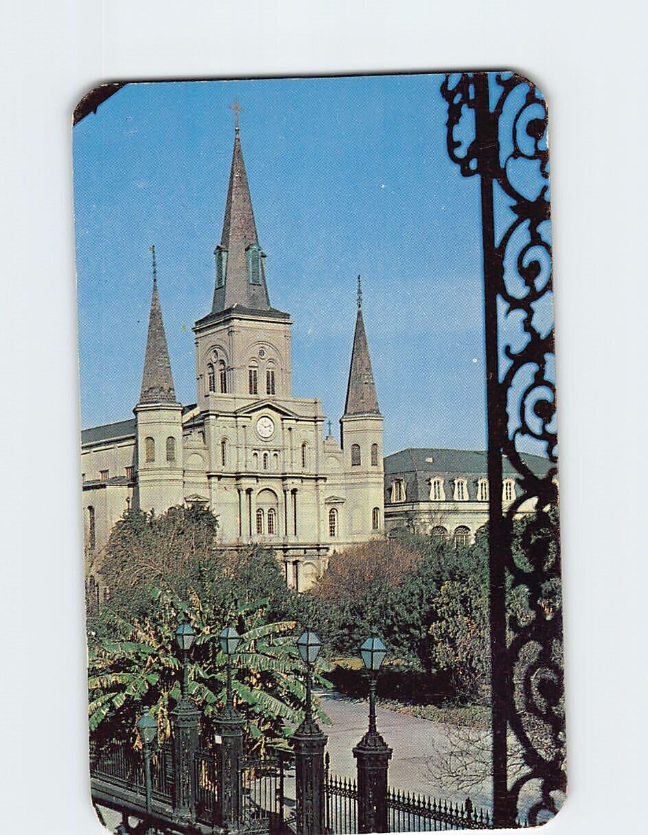 Postcard Cathedral Spires New Orleans Louisiana USA
