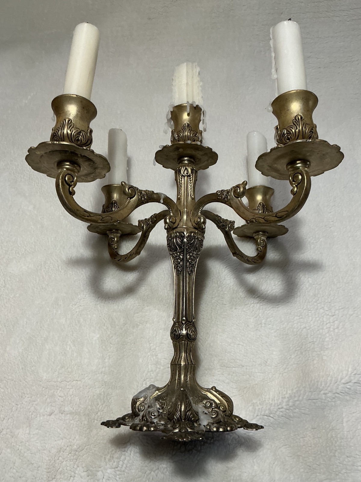 Antique Candleabra, 5 candle, high quality, VGC, COOL PIECE