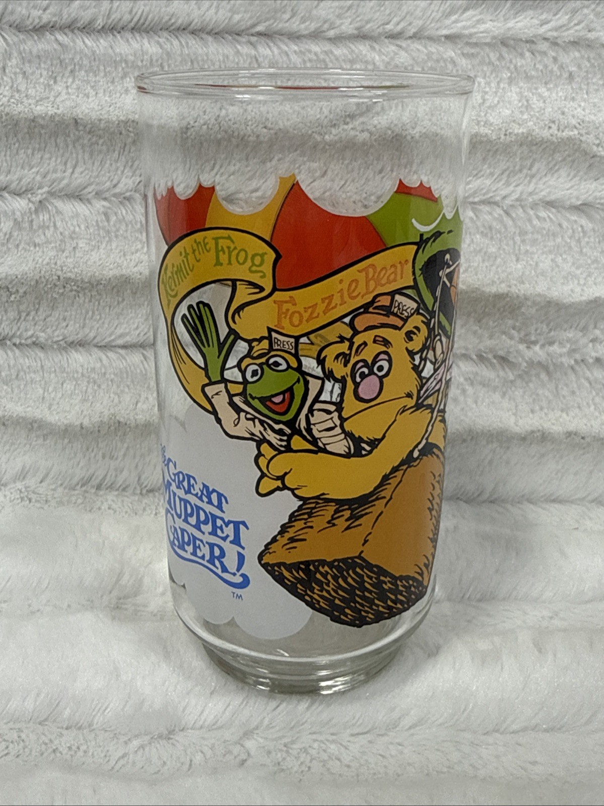 Vintage 1981 McDonald's The Great Muppet Caper Glass 5.5in Kermit Fozzie Vintage 1981 McDonald's The Great Muppet Caper Glass 5.5in Kermit Fozzie