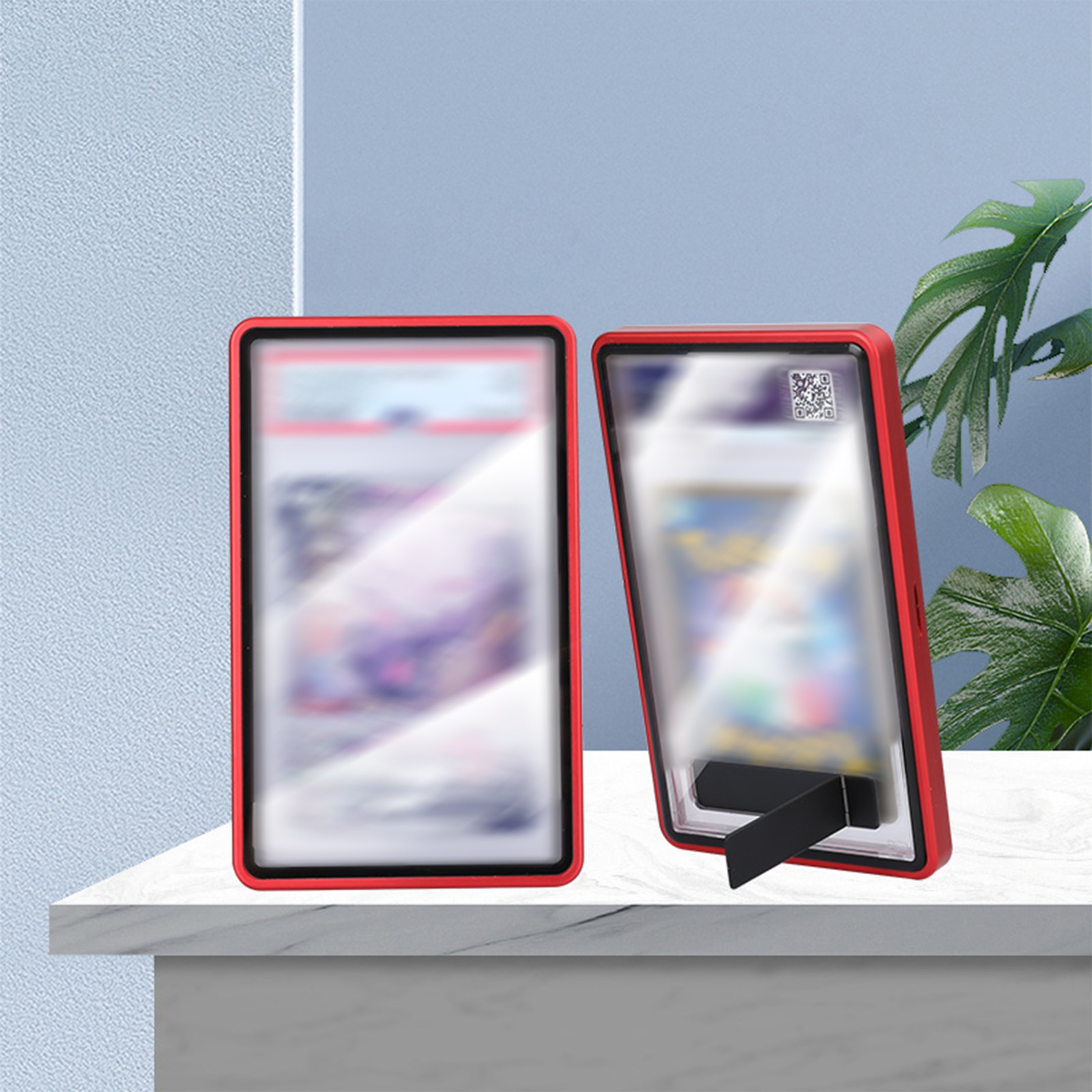 Magnetic Graded Trading Cards Slab Holder Case Protector Folding Display Stand Magnetic Graded Trading Cards Slab Holder Case Protector Folding Display Stand