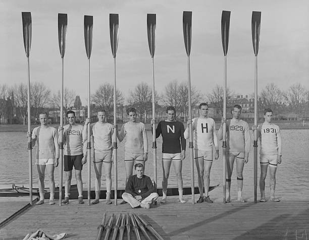The Varsity Crew at Harvard UniversityThe varsity eight picked to r- Old Photo