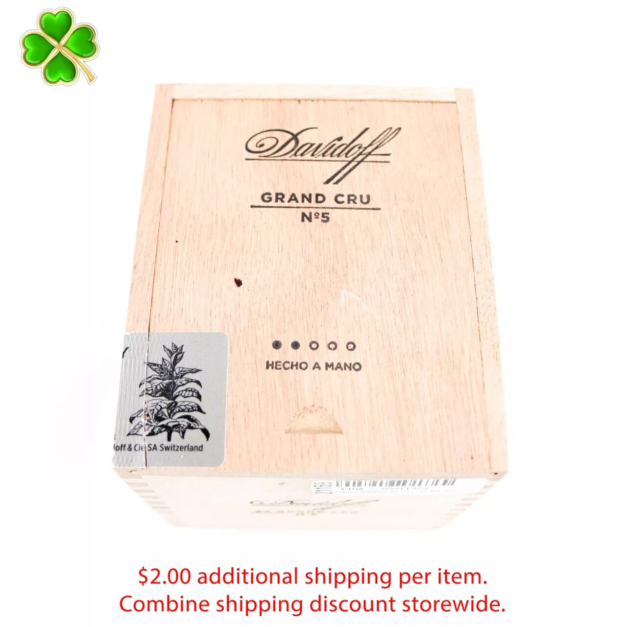 Davidoff Grand Cru No. 5 Empty Wood Cigar Box 4.5" x 3.75" x 3.75" Davidoff Grand Cru No. 5 Empty Wood Cigar Box 4.5" x 3.75" x 3.75"