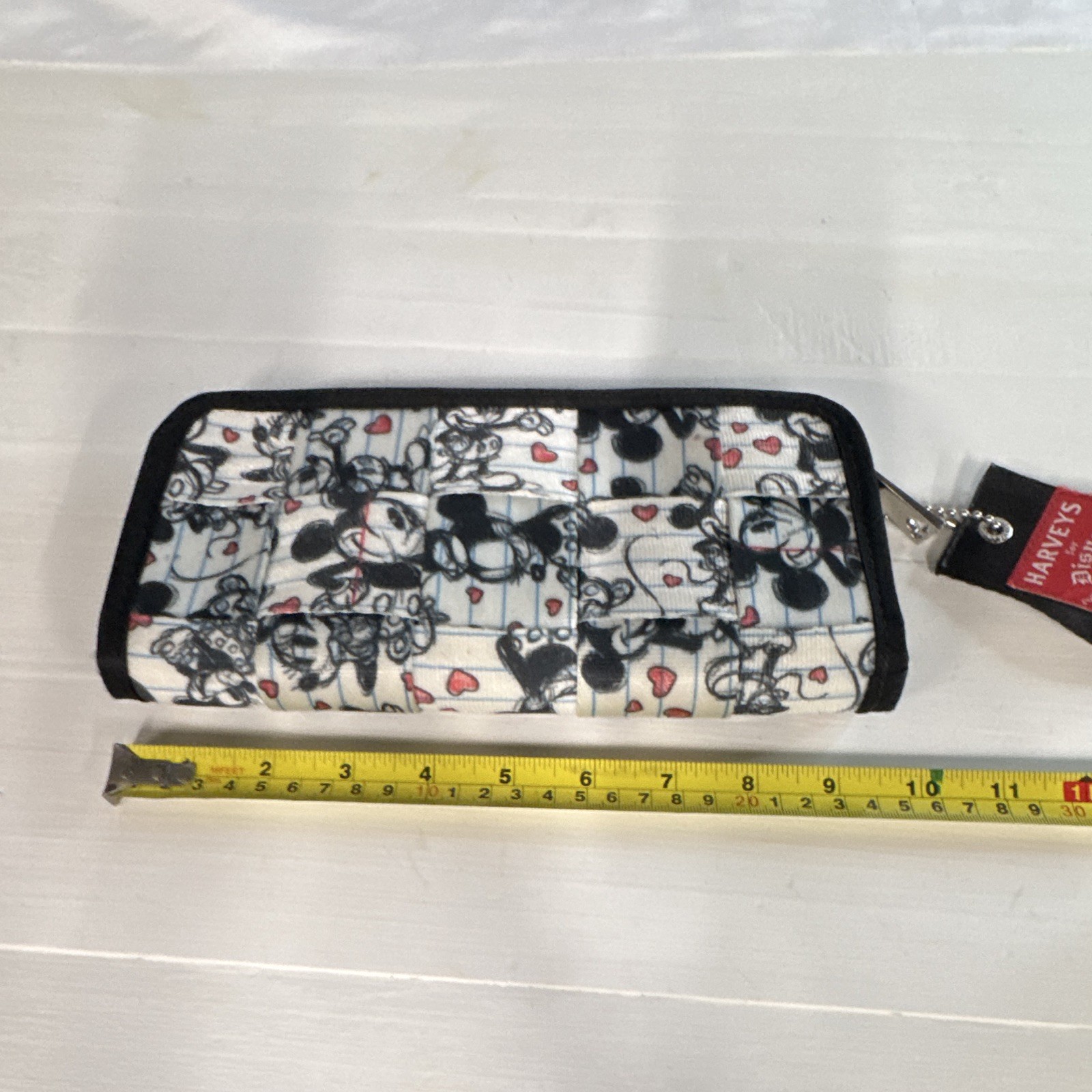 Harveys Disney Couture Seatbelt Wallet Clutch Mickey Minnie Notebook Sketch Rare Harveys Disney Couture Seatbelt Wallet Clutch Mickey Minnie Notebook Sketch Rare