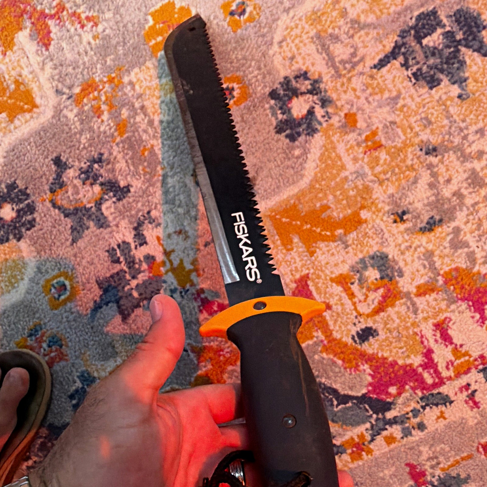 Fiskars Hand Saw Steel Blade 18 in Black/Orange Plastic Handle Fiskars Hand Saw Steel Blade 18 in Black/Orange Plastic Handle