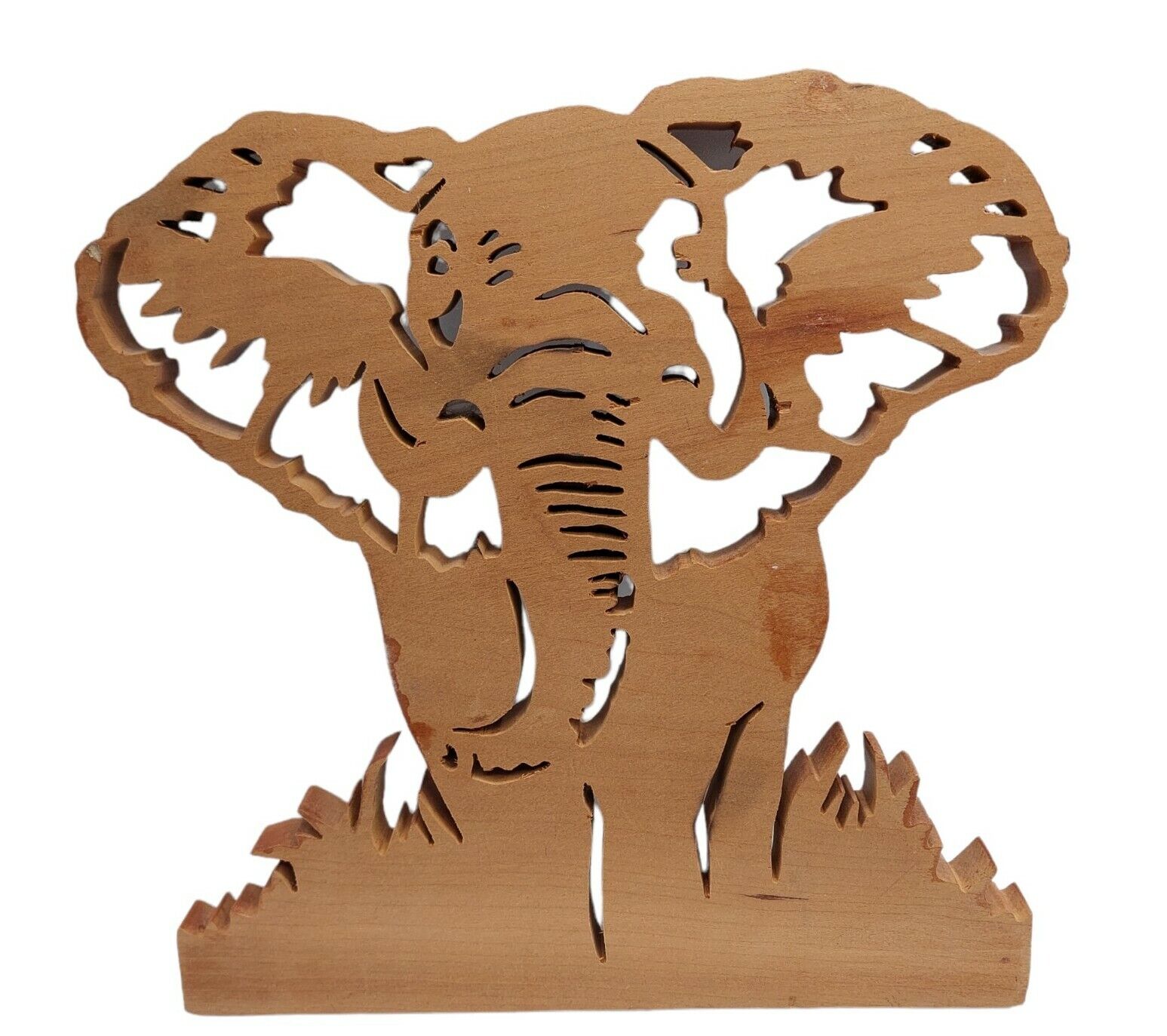 Decorative Carved wood Laser Cut Elephant Wall decor 