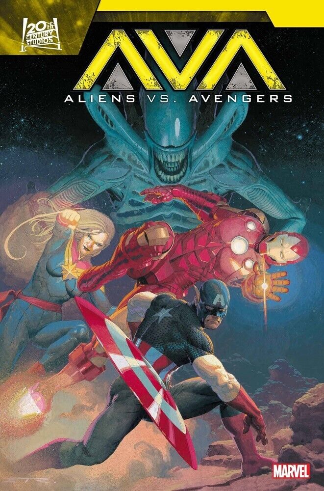 Aliens Vs. Avengers #1 Marvel Comics Esad Ribic Regular Cover PRESALE 7/24/24