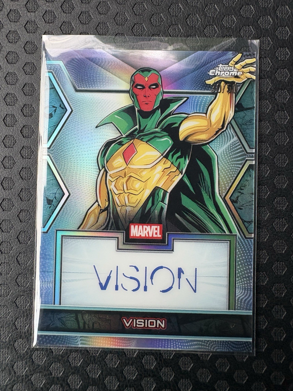 2026 Topps Chrome Marvel Vision Facsimile Auto 30/50 #MF-VI SSP RARE 2026 Topps Chrome Marvel Vision Facsimile Auto 30/50 #MF-VI SSP RARE