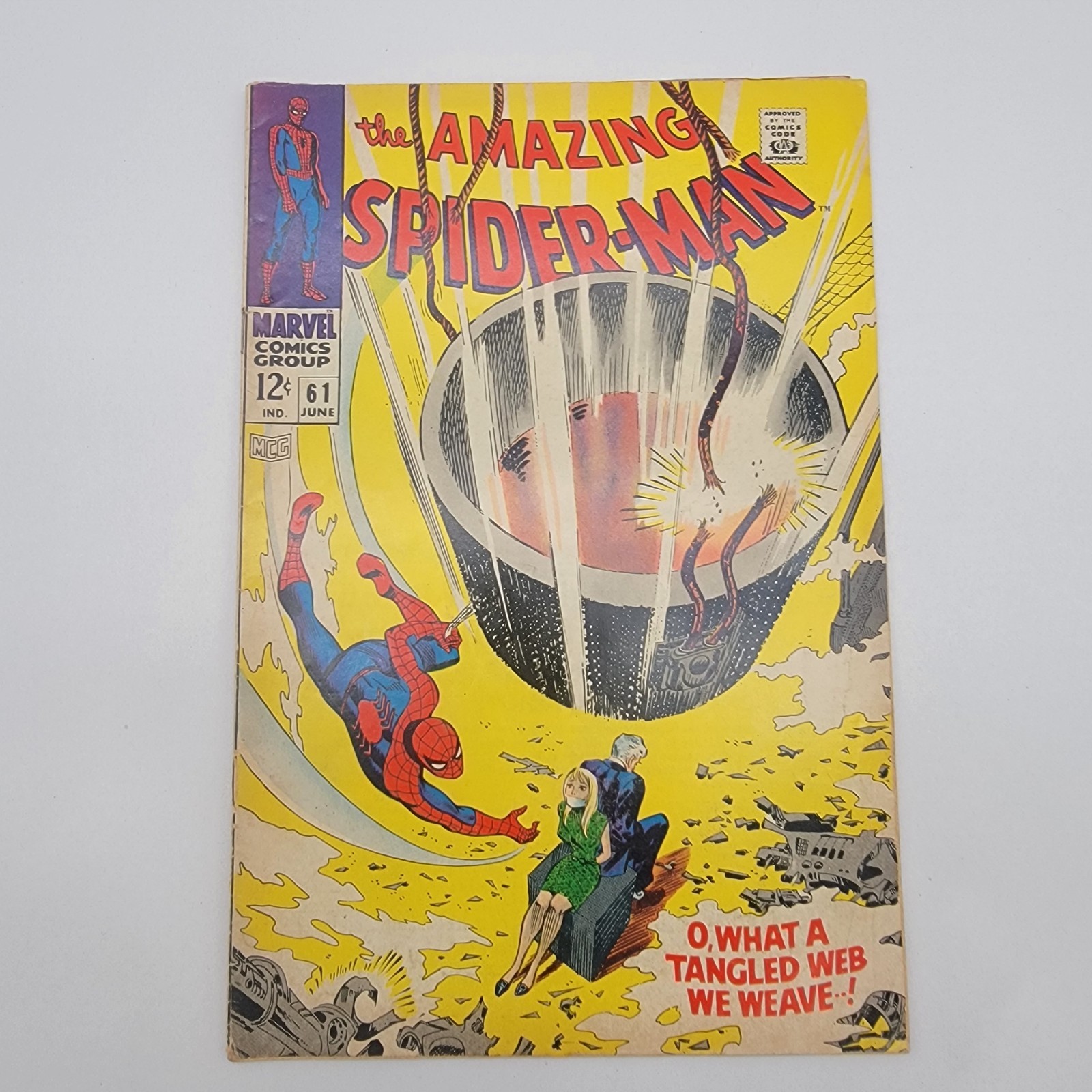 Amazing Spider-Man #61 VF- 1st Gwen Stacy Cover Kingpin 1968 Marvel John Romita Amazing Spider-Man #61 VF- 1st Gwen Stacy Cover Kingpin 1968 Marvel John Romita