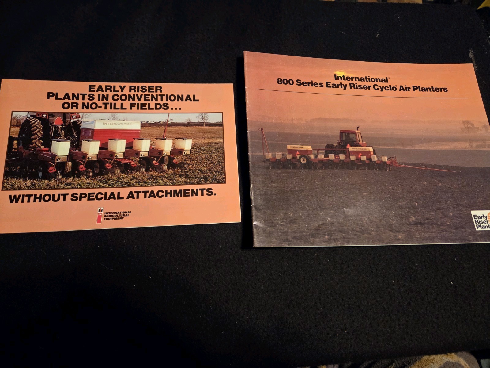 Pair Of International Early Riser Planters Advertising Brochures 800 Series Pair Of International Early Riser Planters Advertising Brochures 800 Series