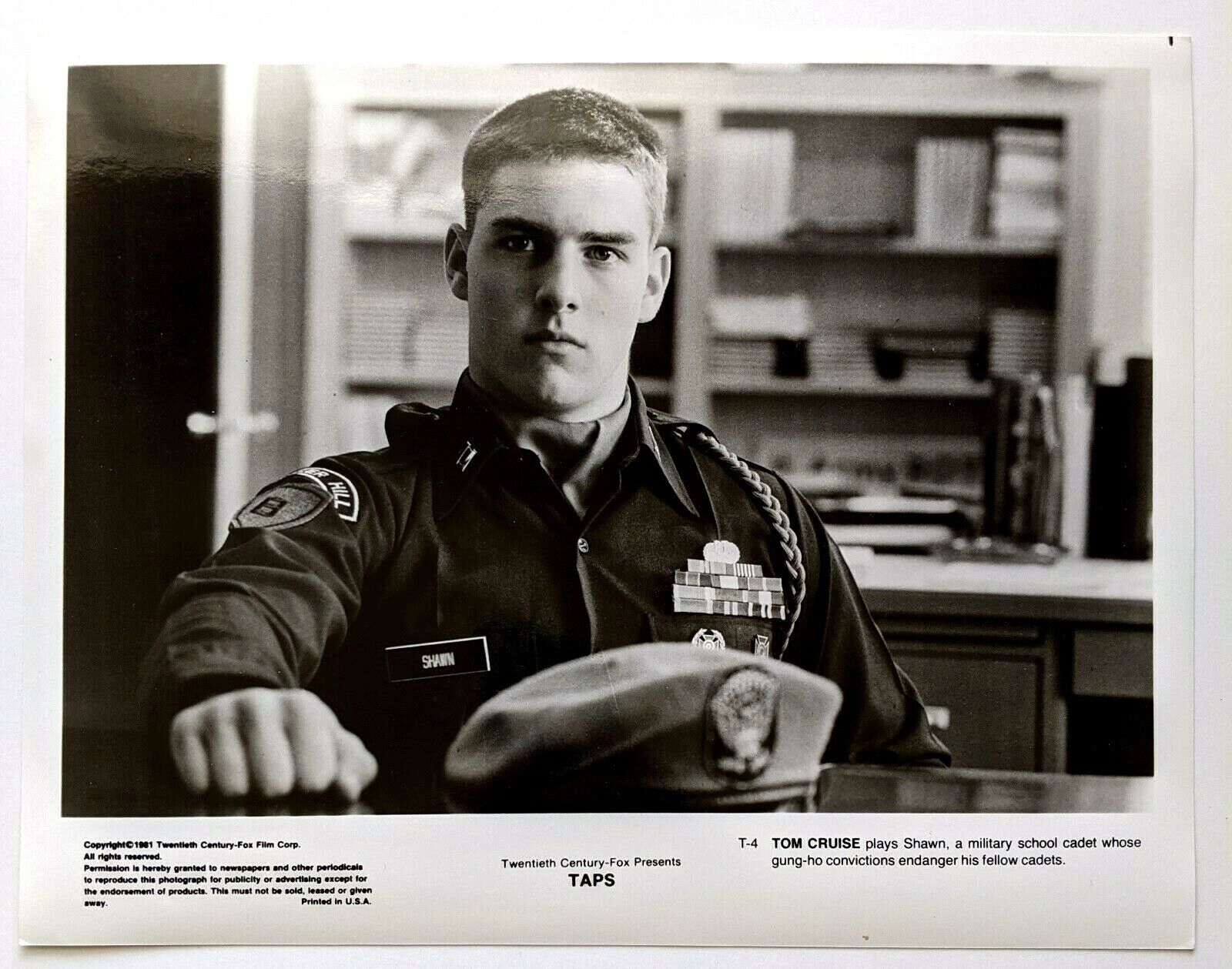 1981 TAPS Tom Cruise Military School Drama Action Press Photo Movie Still Vtg