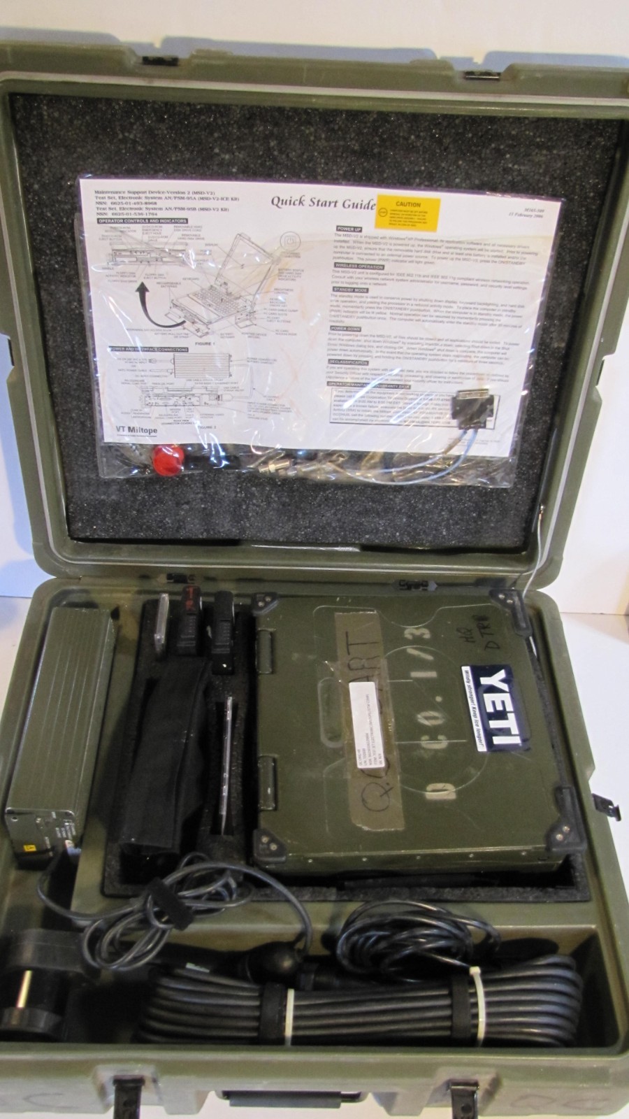 Miltope AN/PSM 95A Ruggedized Field Computer *tested/works* Miltope AN/PSM 95A Ruggedized Field Computer *tested/works*