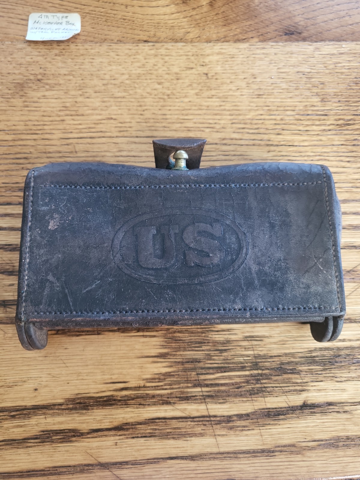 Indian War US M1881 McKeever Cartridge Box Watervliet 4th Type, Good Cond, Pics Indian War US M1881 McKeever Cartridge Box Watervliet 4th Type, Good Cond, Pics