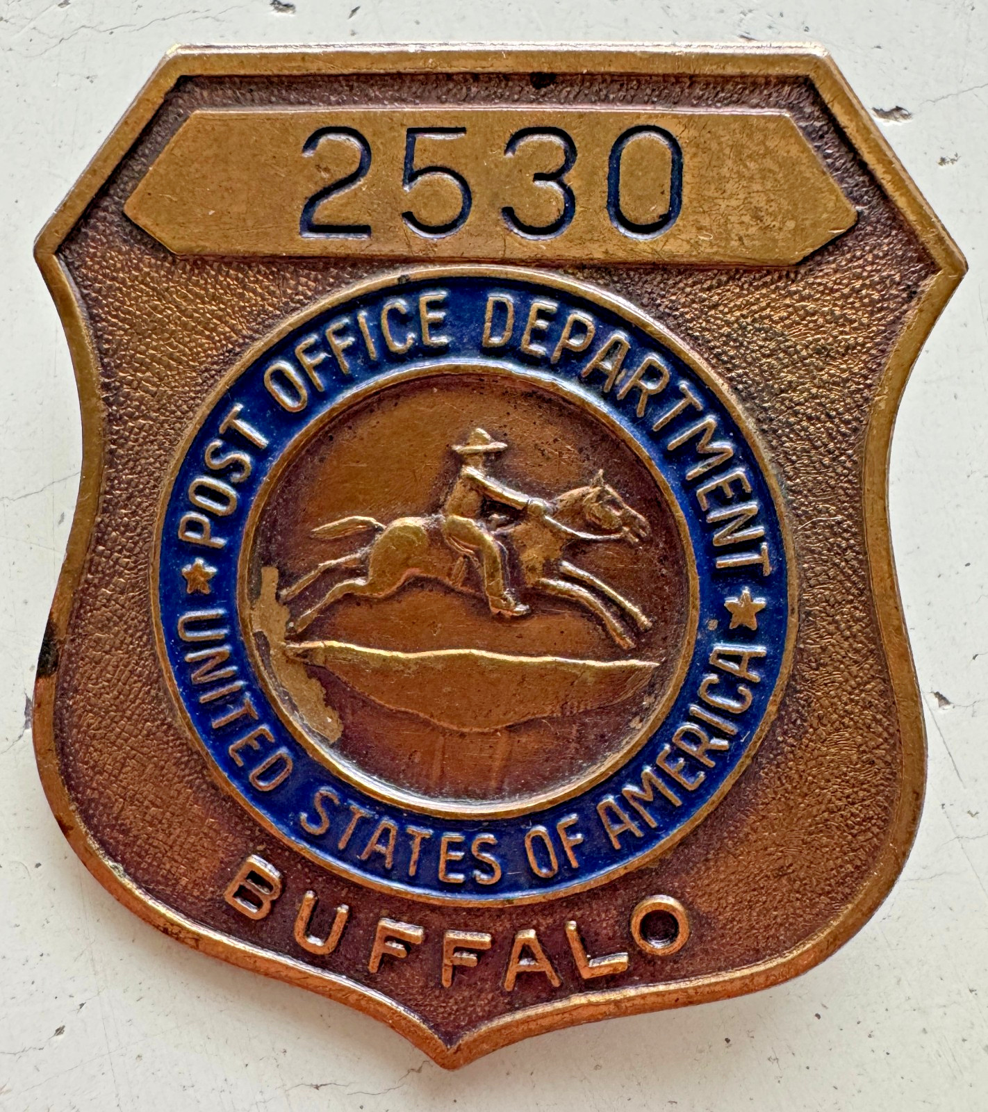 Vintage US Post Office Department Badge Buffalo NY