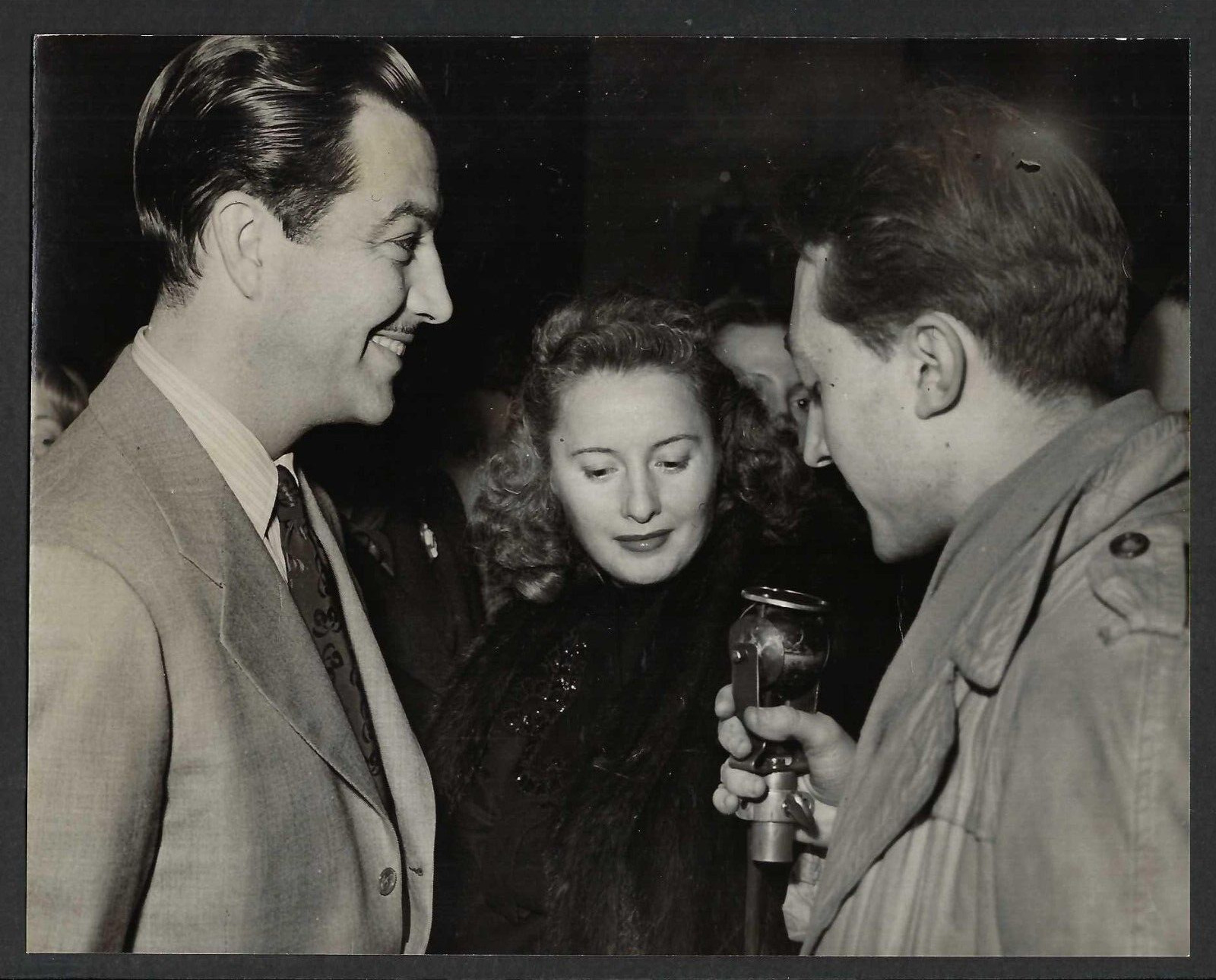 ROBERT TAYLOR + BARBARA STANWYCK VINTAGE 1940 ORIGINAL PHOTO