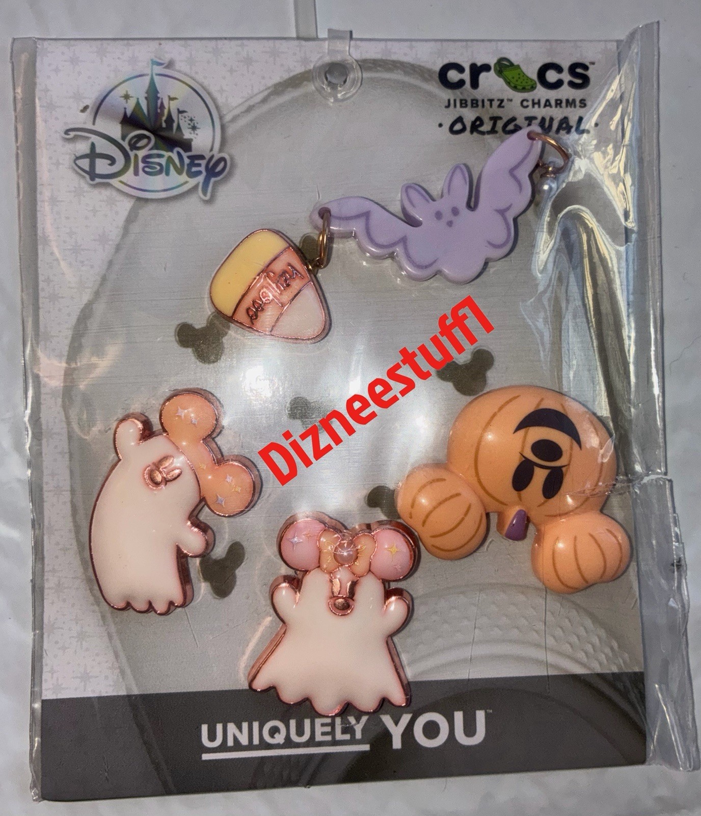 2026 Disney Pink Jibbitz Crocs Mickey & Minnie Halloween Ghosts Set of 5 Charms 2026 Disney Pink Jibbitz Crocs Mickey & Minnie Halloween Ghosts Set of 5 Charms