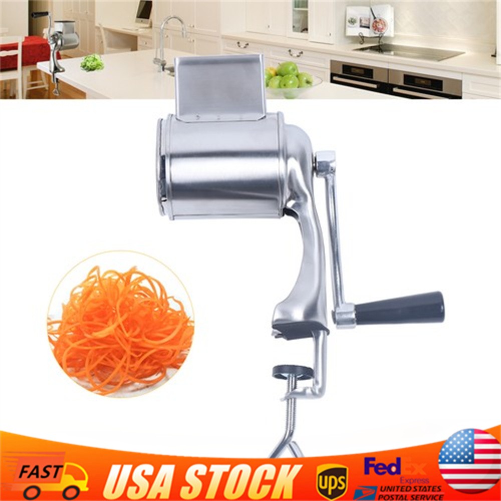Multifunctional Manual Drum Cutter Slicer Hand Chopper Potato Shredder Steel Multifunctional Manual Drum Cutter Slicer Hand Chopper Potato Shredder Steel