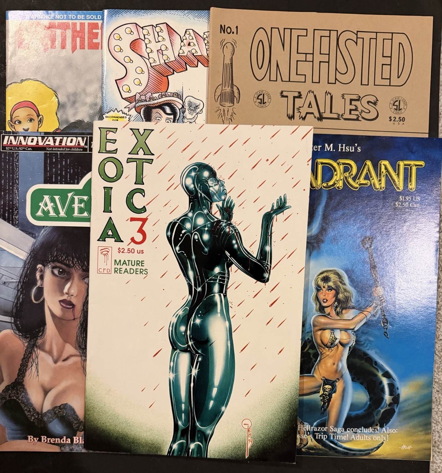 Mature Readers Adult 6 Comic Lot Bad Girl Underground Indie Exotic VG-FN Mature Readers Adult 6 Comic Lot Bad Girl Underground Indie Exotic VG-FN