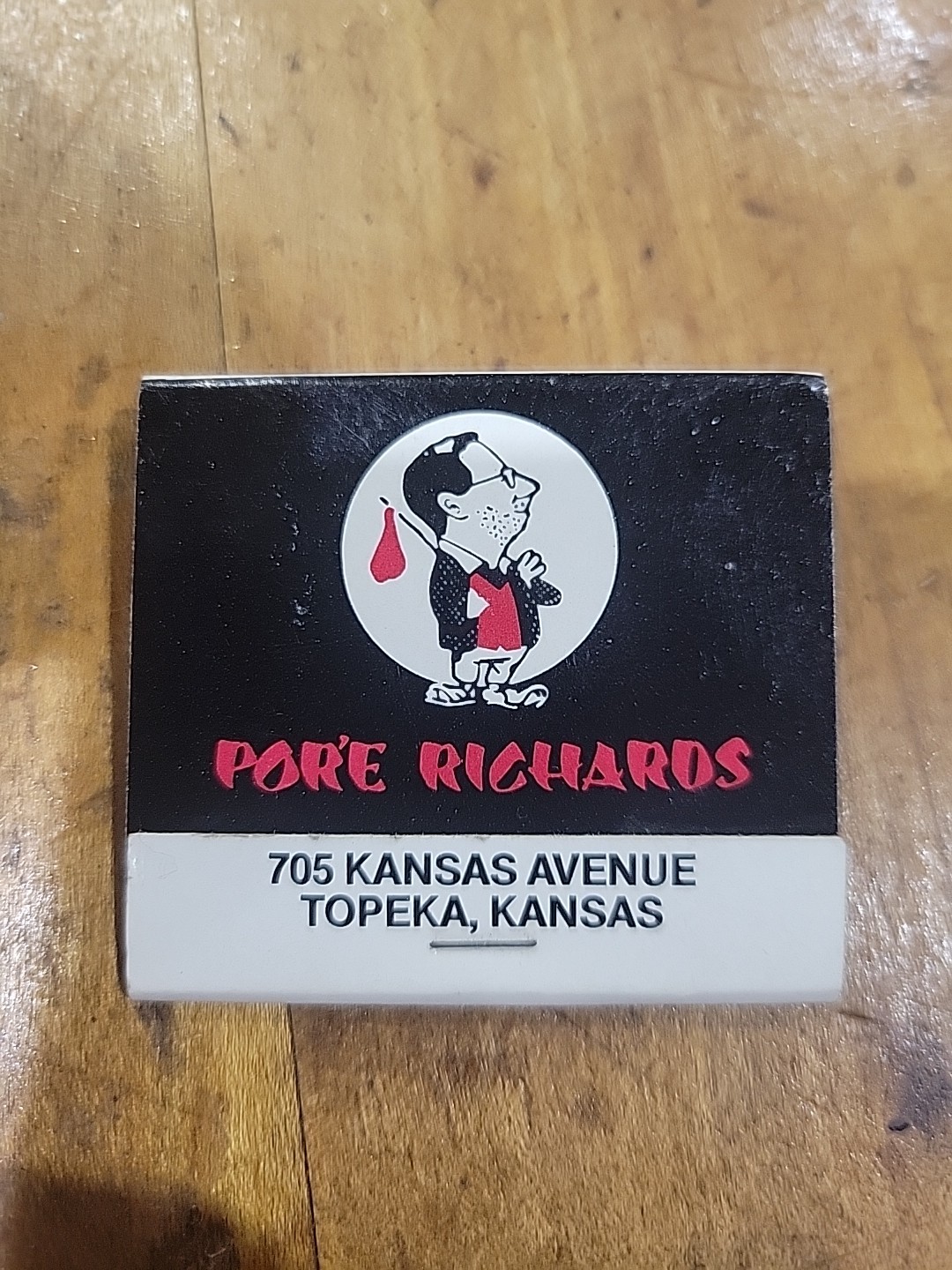 Vintage Por'e Richards Restaurant Matchbook Topeka Kansas Vintage Por'e Richards Restaurant Matchbook Topeka Kansas