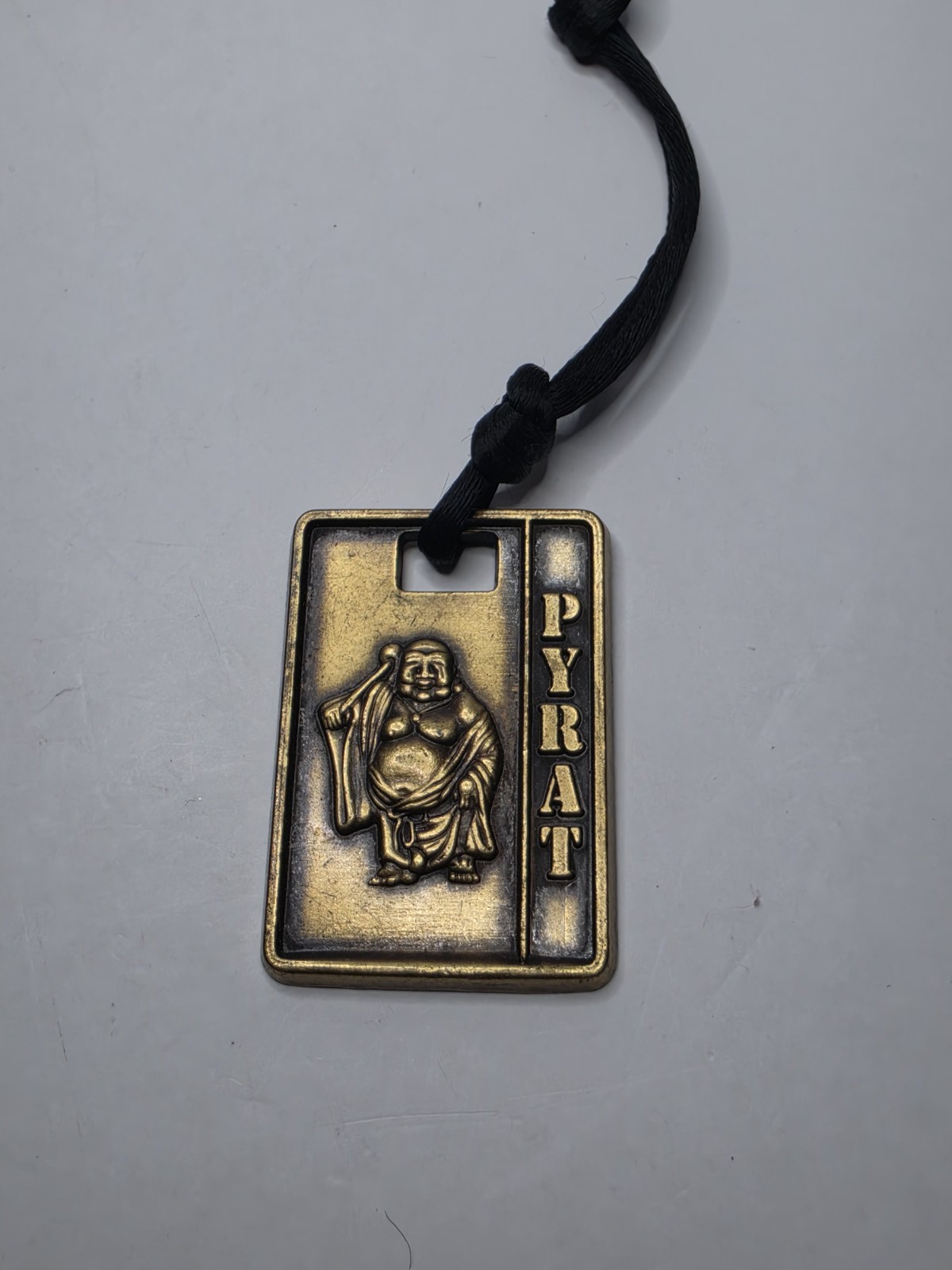 Pyrat Rums Hoti Zen Patron Saint Metal Medallion Bottle Charm Pendant - Rum Pyrat Rums Hoti Zen Patron Saint Metal Medallion Bottle Charm Pendant - Rum