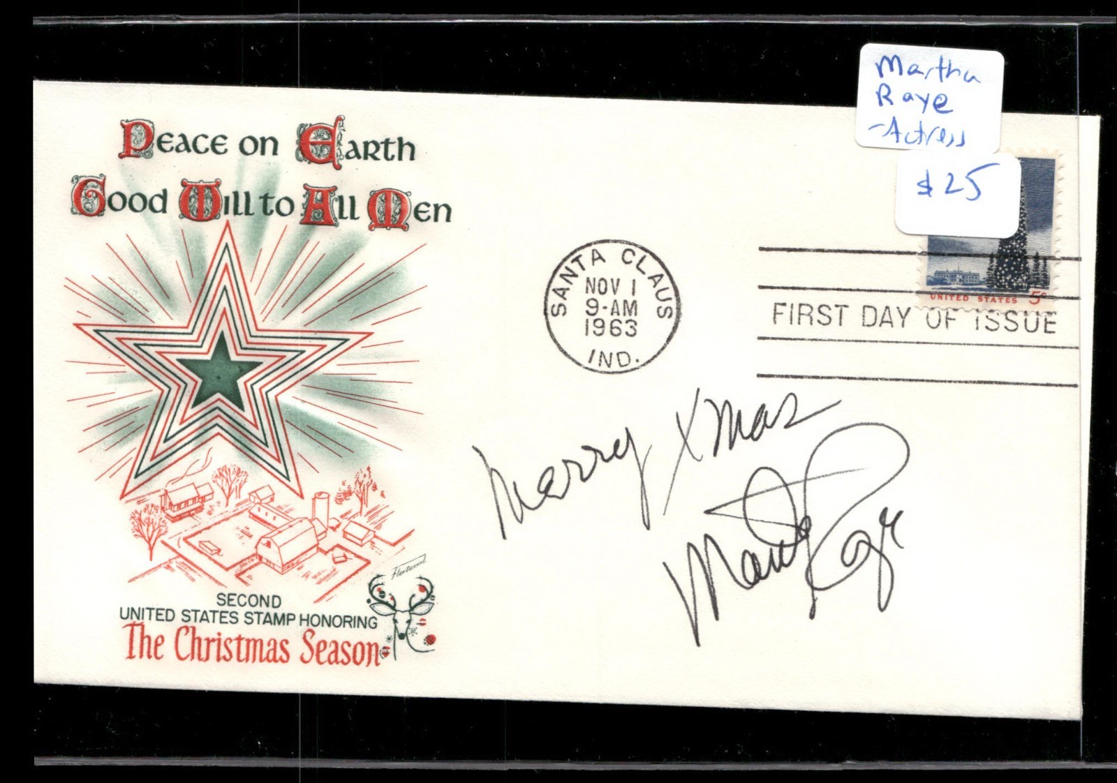 Actress Martha Raye Signed 1st Day Cover AUTO -Over 1000 First Day Autos 4 sale Actress Martha Raye Signed 1st Day Cover AUTO -Over 1000 First Day Autos 4 sale