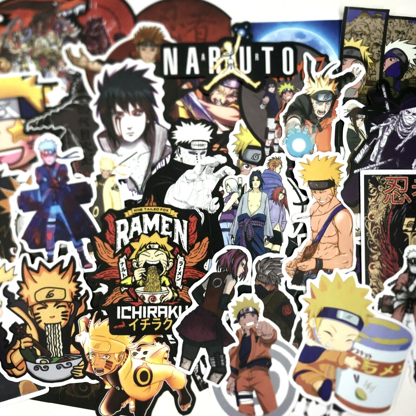 100pc New Naruto Japanese Anime Manga Ramen Noodle Special Series Sticker Pack