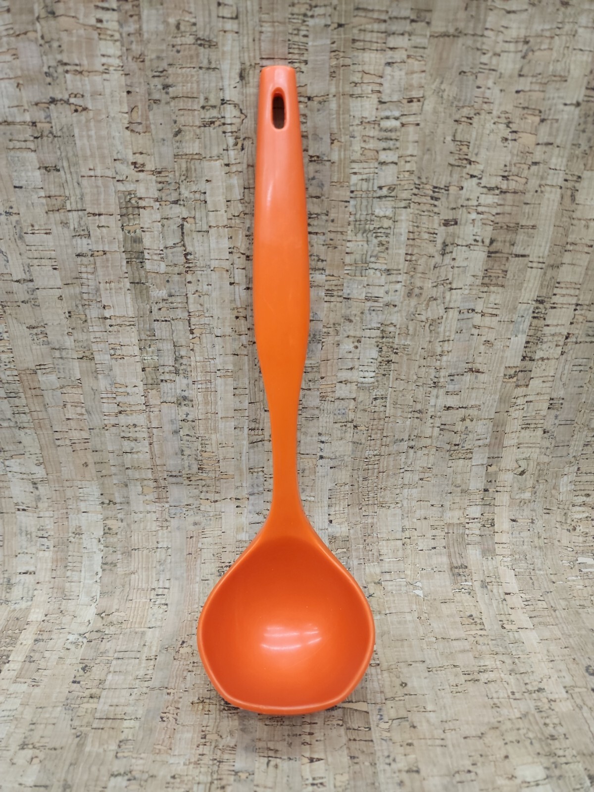 Vintage Fesco HOT ORANGE Hard Plastic Kitchen Ladle Stock Canning Chilli Stew
