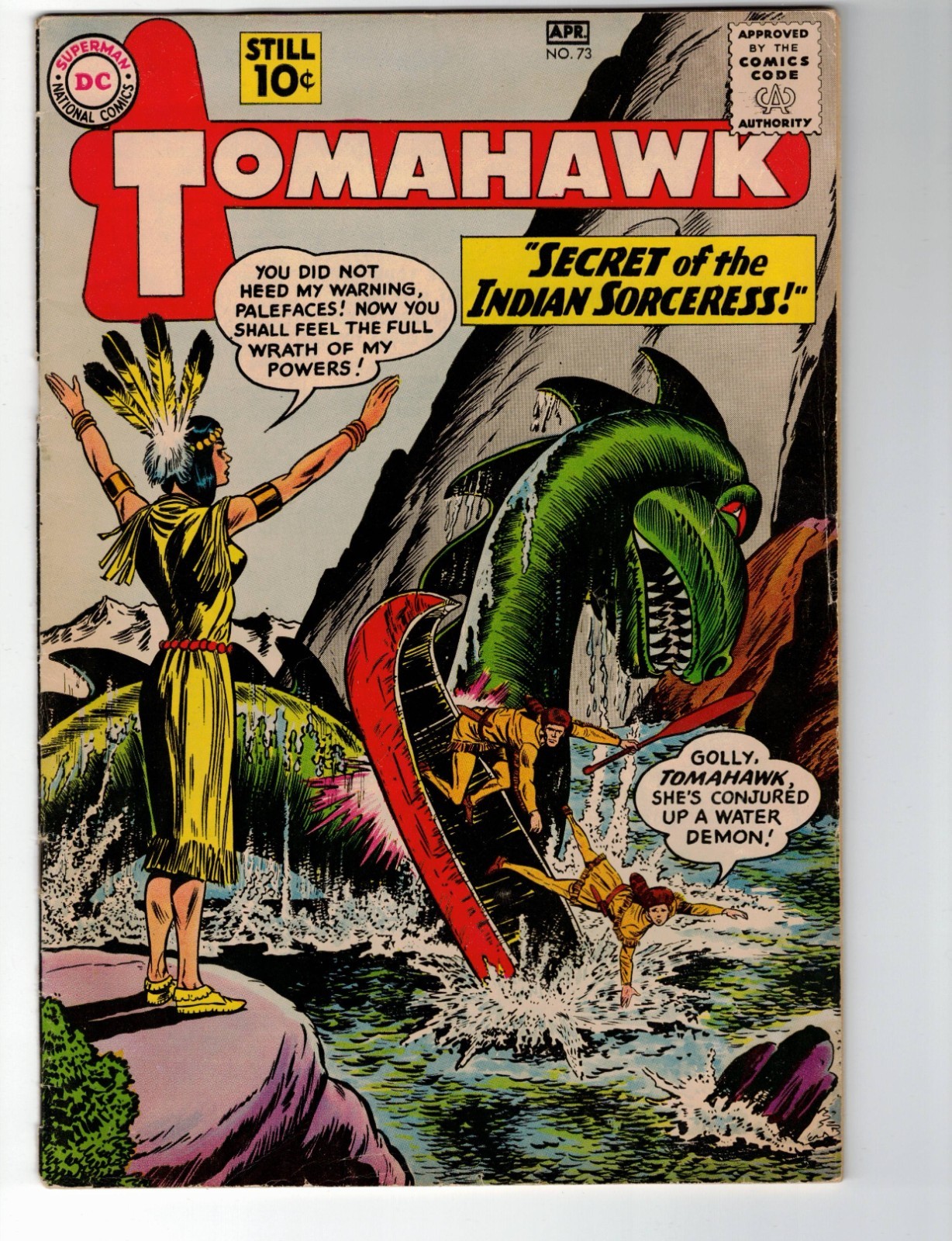 1961 DC Tomahawk #73 Comic Book complete great condition for the age Silver Age 1961 DC Tomahawk #73 Comic Book complete great condition for the age Silver Age
